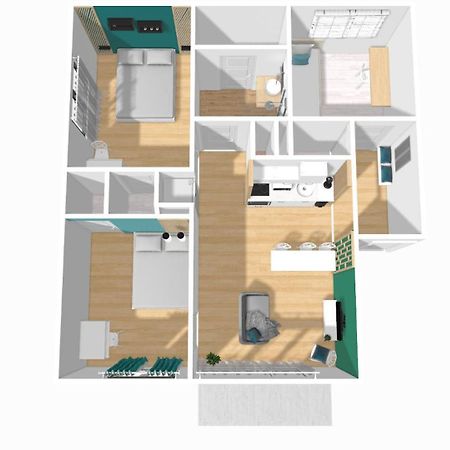Home Ganusha Cosy 3 Chambres Parking Gratuit Balcon Grenoble Exterior photo